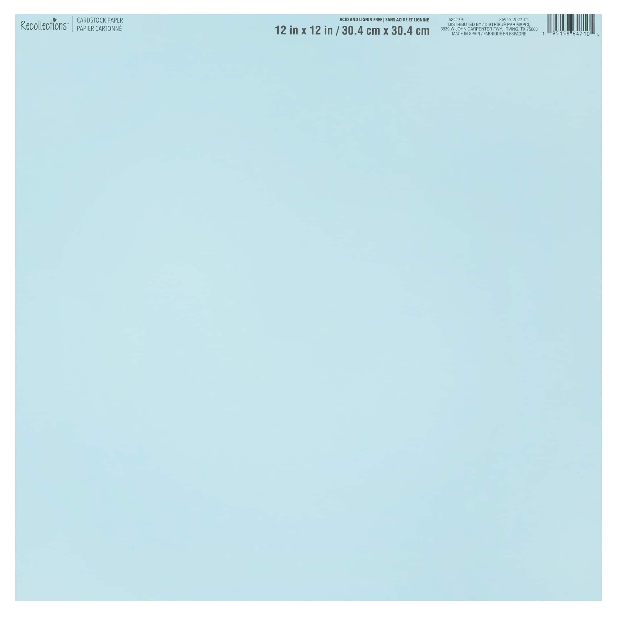 Smooth Solid Cardstock Paper by Recollections